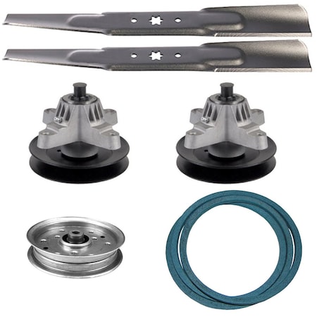 Aic Replacement Parts Deck Blade Spindle Belt Bolts Fits MTD Fits Troy Bilt LT1855 LT1855H LTX1842 742-04308-SPINDLEPULLEYBELT